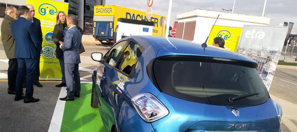 La ciudad del transporte de Murcia estrena un punto de recarga rápida para vehículos eléctricos